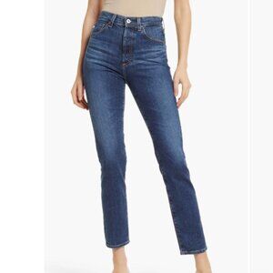 AG Alexxis High Waist Slim Straight Jeans (Airway), Size 29